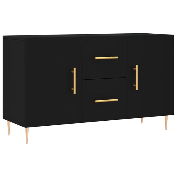 vidaXL Sideboard Black 100x36x60 cm Engineered Wood