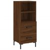 vidaXL Highboard Brown Oak 34.5x34x180 cm Engineered Wood
