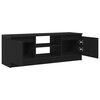 vidaXL TV Cabinet Black Oak 102x30x36 cm Engineered Wood