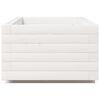 vidaXL Garden Planter White 90x40x26.5 cm Solid Wood Pine