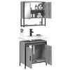 vidaXL 2 Piece Bathroom Furniture Set Grey Sonoma Engineered Wood
