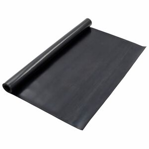 vidaXL Floor Mat Black 1.2 x 2 m Rubber