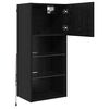 vidaXL Wall-mounted TV Cabinets 2 pcs Black Oak 40.5 x 30 x 90 cm