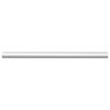 vidaXL Closet Rod 2 pcs Silver 264 x 15 x 29 mm Aluminium Alloy