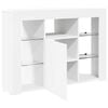 vidaXL Corner LED TV Cabinet White 100x40x68cm Engineered Wood