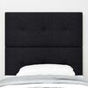 vidaXL Headboard with Headboard Black 100 cm Faux Leather