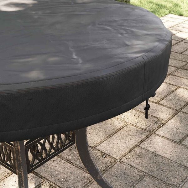 vidaXL Outdoor Table Cover Black 72 x 72 x 10 cm 600D Oxford Fbric