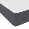vidaXL Bed Frame with Mattress Dark Grey 140 x 190 cm Fabric