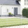 vidaXL Garden Fence 6 pcs White 170 x 225 cm Powder-Coated Steel