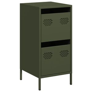 vidaXL Sideboard Olive Green 35x39x73.5 cm Cold-rolled Steel