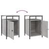 vidaXL Bedside Cabinets 2 pcs Grey Sonoma 40x42x60 cm Engineered Wood