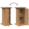 vidaXL Display Stand with Storage Artisan Oak 31x30x60 cm Engineered Wood