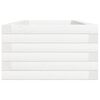vidaXL Garden Planter White 110x40x23 cm Solid Wood Pine