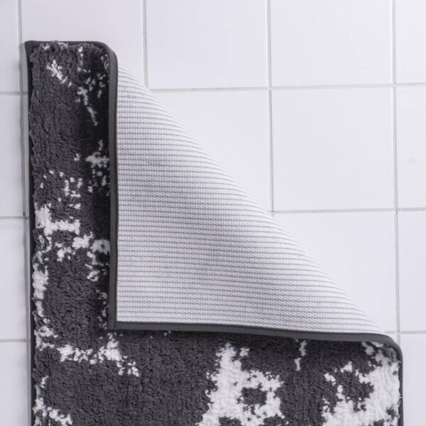 RIDDER Bathroom Rug Marmor Grey-white 90x60 cm