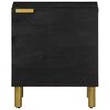 vidaXL Bedside Cabinet 2 pcs Black 40x33x46 cm Solid Wood Mango