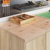 vidaXL Garage Storage Cabinet Sonoma Oak 30x51x85 cm Solid Wood Pine