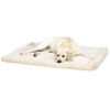HuggleHounds Fleece Pet Mat XXL Wool White