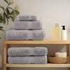vidaXL Premium Bath Towels "SOLUND" 4 pcs Grey 100x150 cm 600 gsm