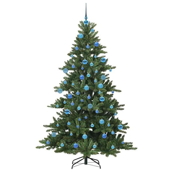 vidaXL Artificial Hinged Christmas Tree with 300 LEDs 180 cm PVC