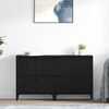 vidaXL Sideboards 2 pcs Black Oak 60 x 35 x 70 cm Engineered Wood