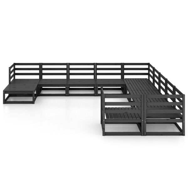 vidaXL 11 Piece Garden Lounge Set Solid Pinewood