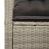 vidaXL Garden Sofa with Cushion 120 x 62 x 69 cm Poly Rattan
