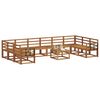 vidaXL Outdoor Sofa Set 11 pcs Natural Solid Acacia Wood