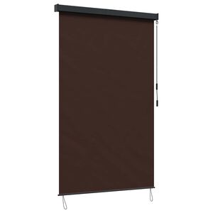 vidaXL Roller Blind Brown 160 x 250 cm Fabric and Aluminum