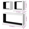 vidaXL Wall Cube Shelves 6 pcs White and Black