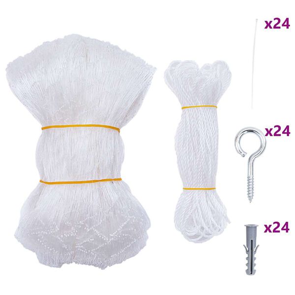 vidaXL Cat Net Transparent 12x3 m Nylon