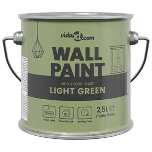 vidaXL Wall Paint Green 2.5 L Wall Print