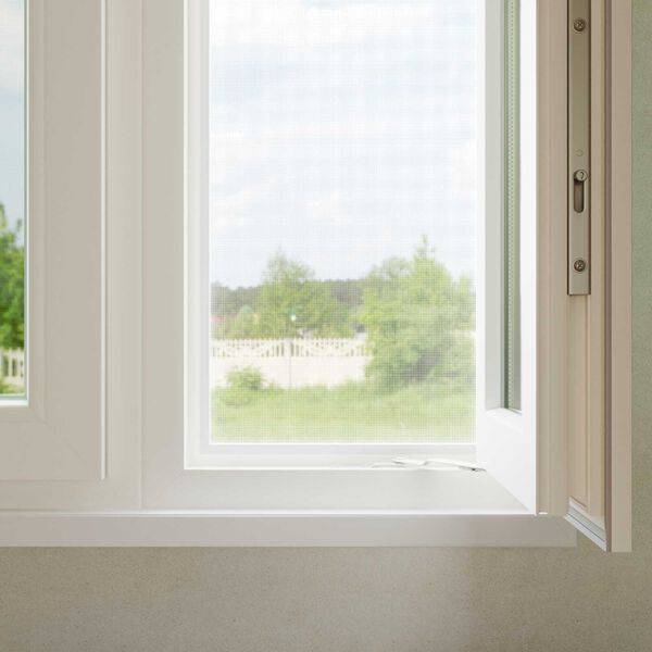 vidaXL Insect Mesh Screen White 112 x 500 cm Fibreglass