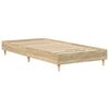 vidaXL Bed Frame No Mattress Sonoma Oak 90x190 cm Single Engineered Wood