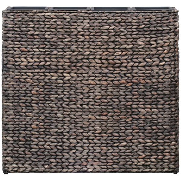 vidaXL Raised Bed with 4 Pots Water Hyacinth Brown