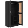 vidaXL Wardrobe Black Oak 82.5 x 51.5 x 180 cm Engineered Wood