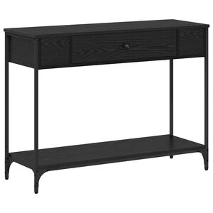 vidaXL Console Table Black oak 100 x 34.5 x 75 cm Engineered wood