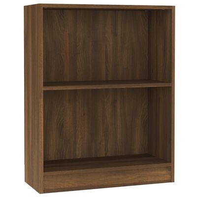 vidaXL Bookshelf Brown Oak 60x24x76 cm Engineered Wood
