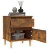 vidaXL Bedside Cabinets 2 pcs Smoked Oak 40x35x50 cm