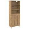 vidaXL Highboard Artisan Oak 69.5 x 34 x 180 cm Engineered Wood