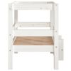 vidaXL Dog Bed White 55.5x53.5x60 cm Solid Wood Pine