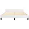 vidaXL Bed Frame without Mattress White 180x200cm Super King Faux Leather