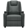 vidaXL Massage Chair Grey Faux Leather