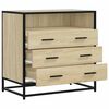 vidaXL Drawer Cabinet Sonoma Oak 70x41x70 cm Engineered Wood