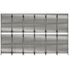 vidaXL Room Divider 6 Panels Grey Poly Rattan