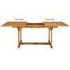 vidaXL 7 Piece Garden Dining Set Solid Teak Wood