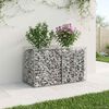 vidaXL Gabion Raised Bed Silver 100 x 50 x 60 cm Galvanised Steel