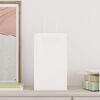 vidaXL Paper Bags 50 pcs with Handles White 21x11x36 cm