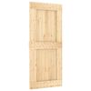 vidaXL Sliding Door NARVIK Natural and Black 90 x 210 cm (213.5 cm)