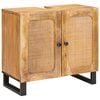 vidaXL Bathroom Sets with Drawer with Shelf Natural Solid Mango Wood