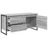 vidaXL TV Cabinet Grey Sonoma 100 x 36 x 49.5 cm Engineered Wood